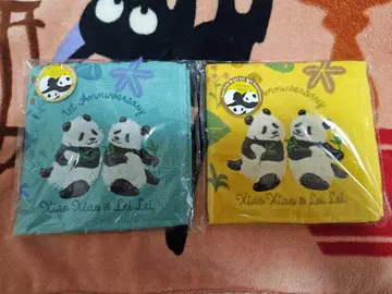 우에노 동물원 샤오샤오 레이레이 1주년 기념 핸드 타월 2장