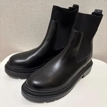 새상품급 지유 리브 니트 삭스 부츠