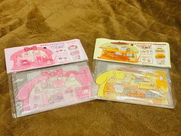 (새상품,미사용)산리오 커스텀 아크릴 하우스 (마이멜로디,폼폼푸딩) 세트