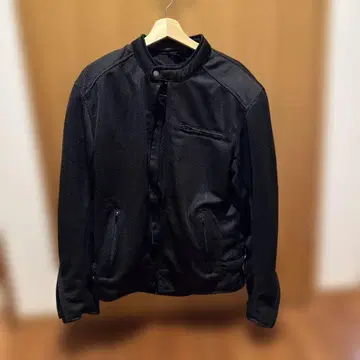 DEGNER CLASSIC BRAND 블랙 가죽 라이더 자켓