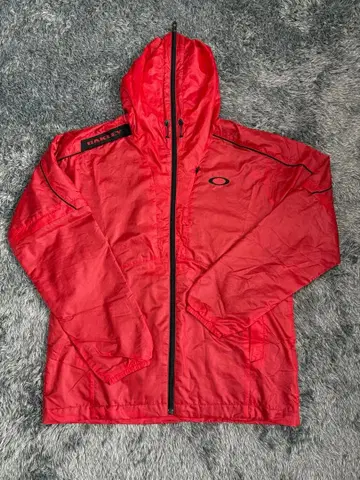 Oakley 레드 풀 지퍼 자켓 M 사이즈