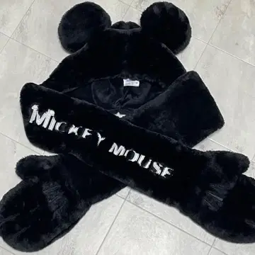 미키 마우스 팬캡 블랙