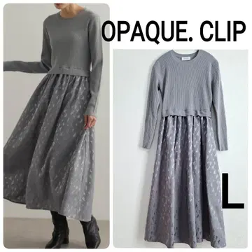 오페크닷클립 미인백화 게재 도킹 원피스 L