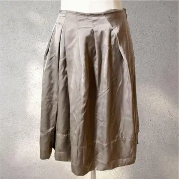 [바디 드레싱 디럭스] 38/스커트/베이지 골드/무릎 위 기장