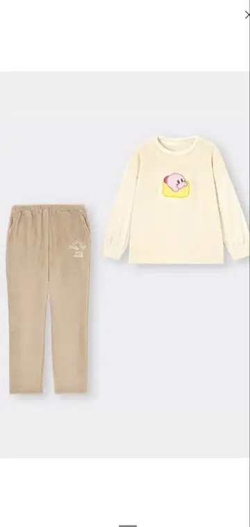 커비 프린트 룸웨어 세트