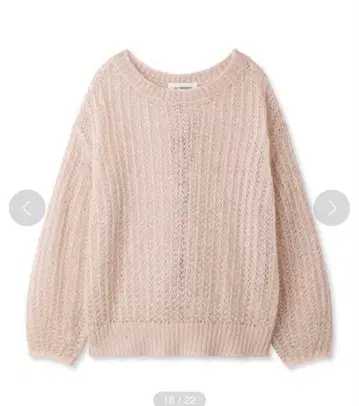 시스루 모헤어 니트