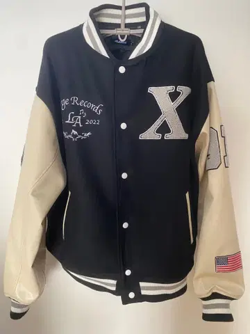 XLARGE 바시티 자켓 블랙 2022년 제조