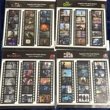 마블 어벤져스 네거티브 필름풍 스티커 굿즈 로키 그루트