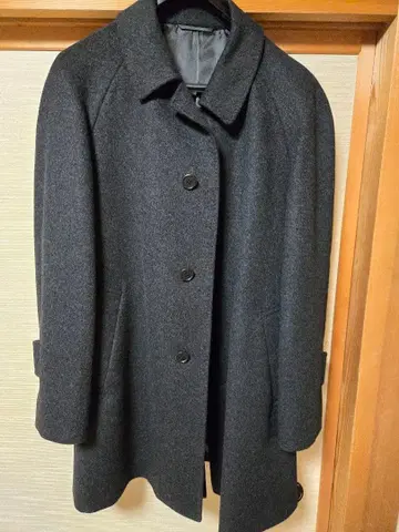 울 블렌드 스텐카라 코트 다크 그레이