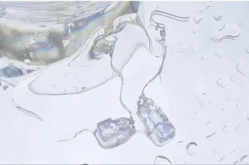 ium 녹는 얼음 귀걸이 클리어 아크릴 드롭형 귀걸이