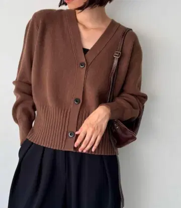 [ CANAL JEAN ] El mar V넥 니트 가디건