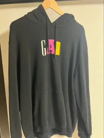 GAP 컬러풀 로고 후드티 XL 사이즈 블랙