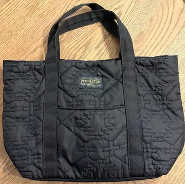 PENDLETON 퀼팅 블랙 토트백
