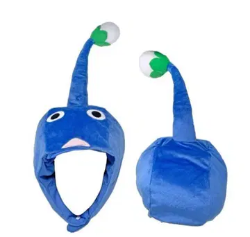 피크민 파랑 봉제 인형 변신 모자