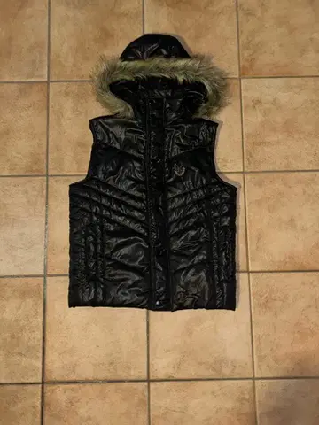 RUSS.K 퍼 다운 베스트 y2k 헤이세이 광택