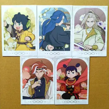 라샤오헤이 전기 포토 카드 5장 세트