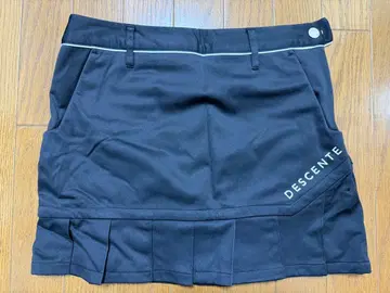 DESCENTE 블랙 플리츠 스커트