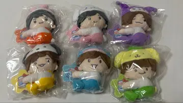 나니와단시 산리오 마스코트 봉제 인형 6체 세트