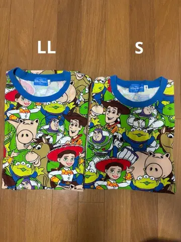 디즈니 토이스토리 T셔츠 LL 사이즈 S 사이즈 세트