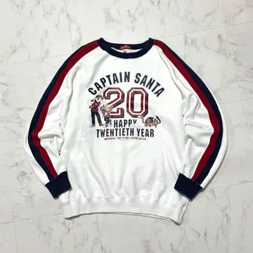20주년 기념 일본제 00s CAPTAIN SANTA 맨투맨 트레이닝복