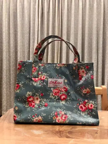Cath Kidston 꽃무늬 미니 토트백 블루 계열
