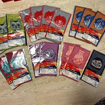 단단단 제일복권 G상 하프 타월 전 7종 컴플리트