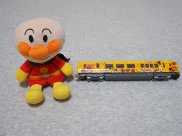 호빵맨 봉제 인형과 기차 완구 세트