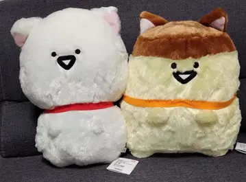 오분구와 함께 고양이로 변신! 봉제 인형 XL 프리미엄 2종 세트