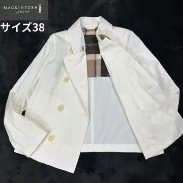 매킨토시 런던 숏 트렌치코트 화이트 계열 사이즈 38