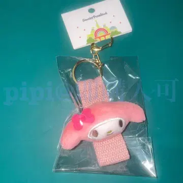 2 마이멜로디 마스코트 부착 머리띠 홀더 퓨로 산리오