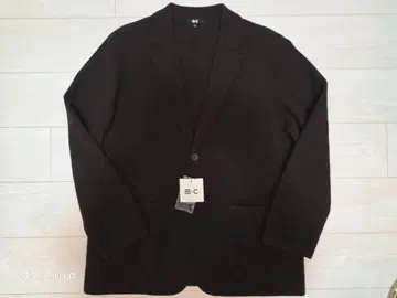 [ 미착용 새상품 ] 유니클로C 남성용 니트 자켓 ( 다크 브라운 )