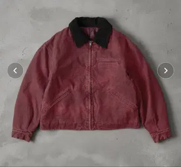 빨간색 캐주얼 점퍼