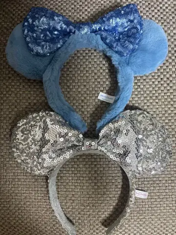 디즈니 반짝반짝 머리띠 페어