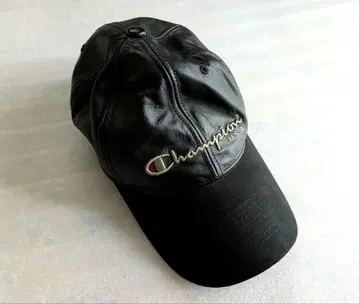 챔피온 90s 가죽 캡 블랙 캡