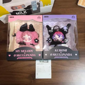 POPMART SKULLPANDA 마이멜로디 쿠로미 2체 세트