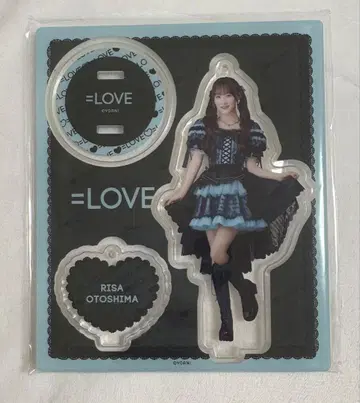 =LOVE 이코러브 오토시마 리사 블랙 의상 아크릴 스탠드 미개봉