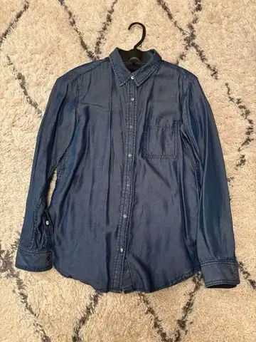 다크 블루 데님 셔츠 S 사이즈