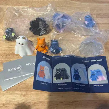 umao MY GHOST 캡슐 토이 세트 4체