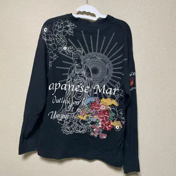 카라쿠리타마시 Japan Maria 롱T셔츠