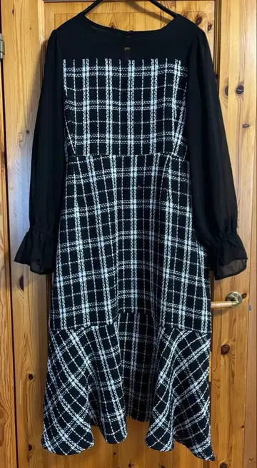 louiosy 트위드 머메이드 원피스 4L