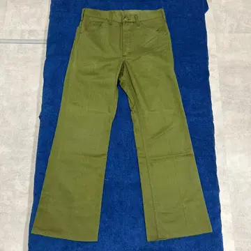 70'S Lee RIDERS 트윌 플레어 팬츠 올리브 그린 W30