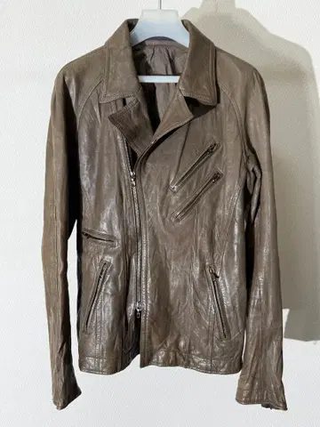 JULIUS 율리우스 ZIP 장식 더블 라이더 자켓 가죽 자켓