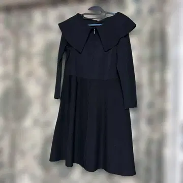 TO BE CHIC 블랙의 큰 카라 부착 롱 코트 빅 사이즈 46