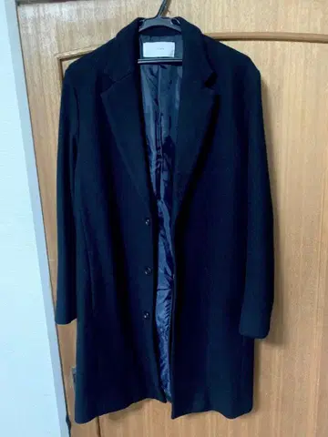 LIDNM 네이비 체스터 코트