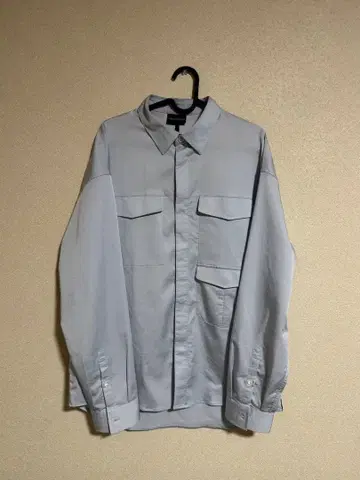 엠포리오 아르마니 오버핏 셔츠 라이트 블루