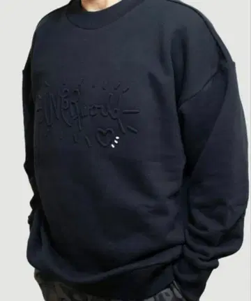 UVERworld 엠보싱 맨투맨 블랙 L