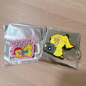 헤이세이 플라밍고 도움 전시회 RIHO 러버 키링 아크릴 마그넷 세트