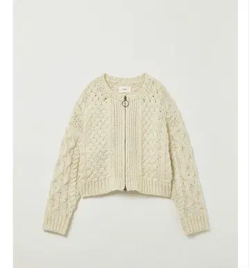 Eaphi CABLE ZIP CARDIGAN