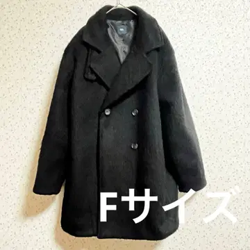 새상품급 MN.L 디스코트 샤기 롱 코트 블랙 프리 사이즈