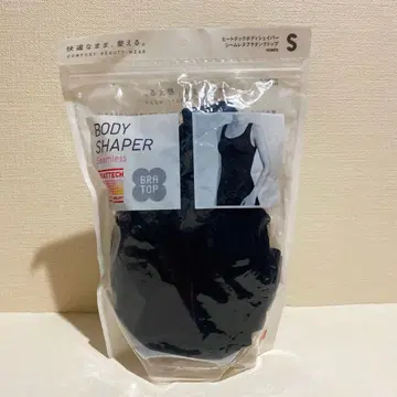 UNIQLO 히트텍 바디쉐이퍼 심리스 브라 탱크탑 블랙